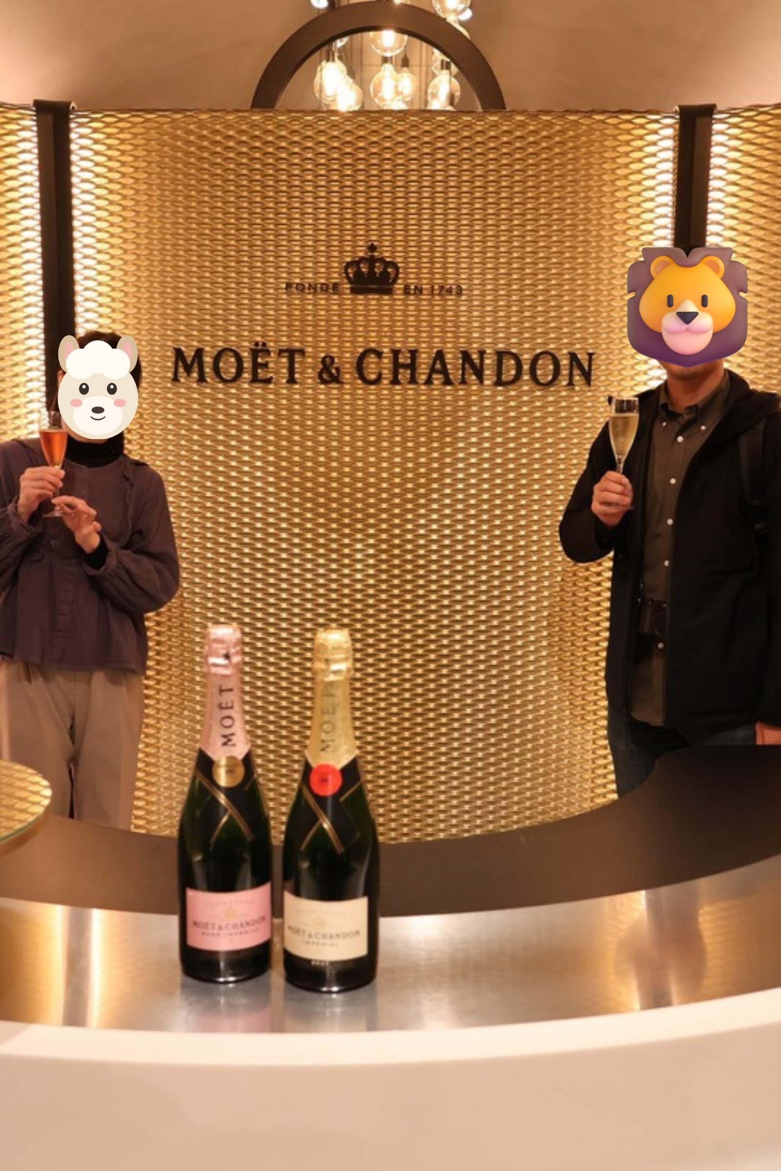 モエ・エ・シャンドンでの試飲